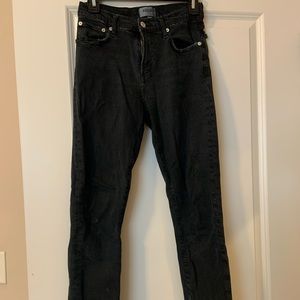 AGOLDE high waisted black skinny jeans size 25
